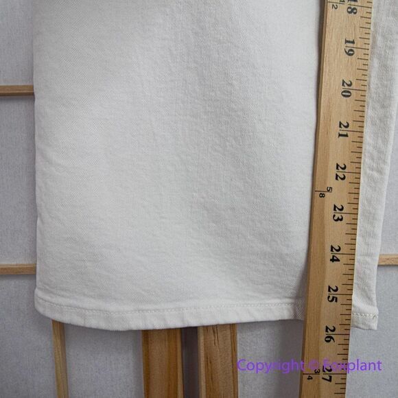 NEW Madewell The Perfect Vintage Wide-Leg Crop Jean Tile White, 27 - Picture 6 of 14